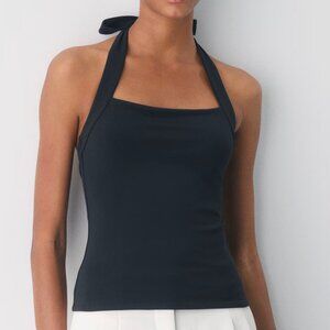 NWT Aritzia Original Contour Optimum Halter Top in Black